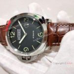 Copy Panerai PAM 368 Luminor 8 Days Black dial Watch - Officine Panerai AAA watch